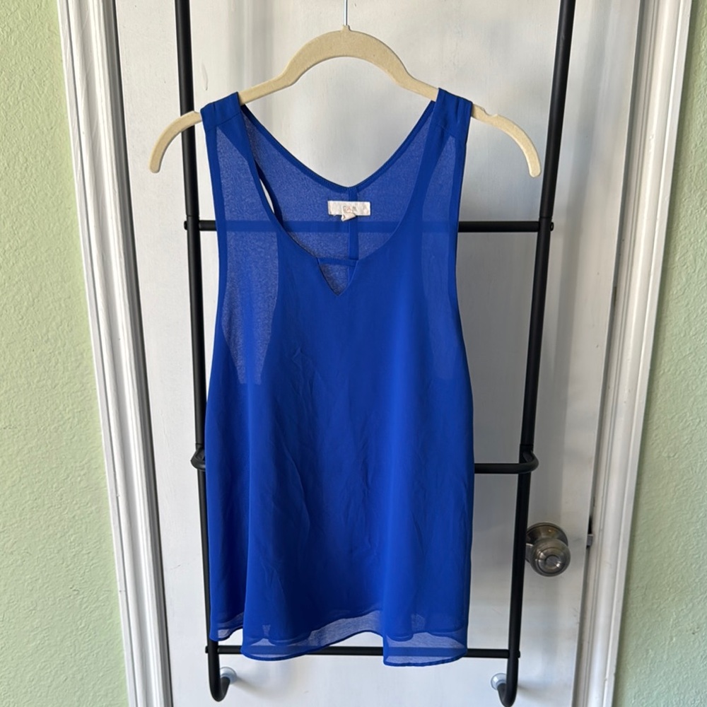 Blue Sleeveless Women's Top